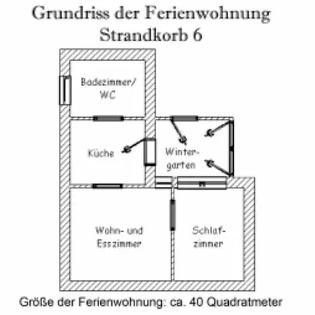 شقة Haus Strandkorb Strandkob 7 *